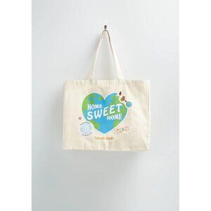 MODCLOTH Mother Earth Home Sweet Home Reusable Large Shopping Tote Bag NEW NIP